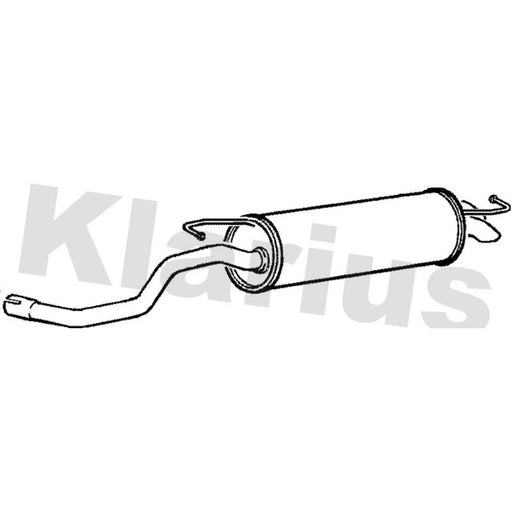 Klarius Box With Tail Pipe Rear VW585B