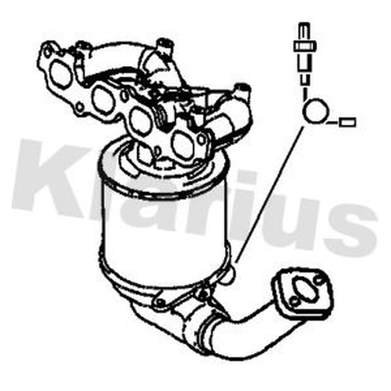 Klarius Catalyst Type Approved With Pipe 325242