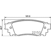 DON Rear Brake Pad Set PCP2190