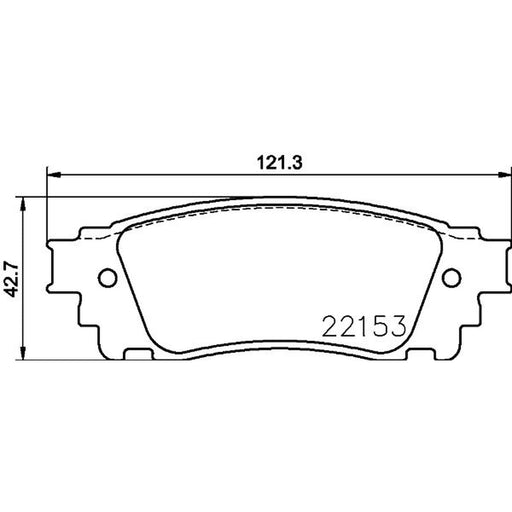 Mintex Rear Brake Pad Set MDB3787