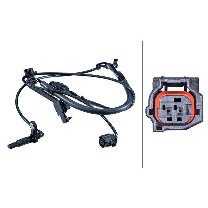 Hella ABS Wheel Speed Sensor Front 6PU 358 251-741