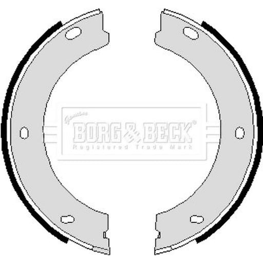 Borg & Beck Parking Brake Shoe Set BBS6084