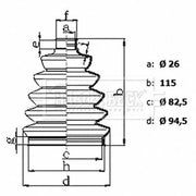 Borg & Beck Drive Shaft Bellow Kit Wheel Side BCB6435