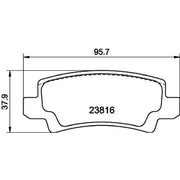 Mintex Rear Brake Pad Set MDB2596
