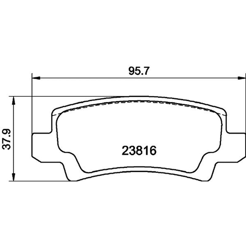 Mintex Rear Brake Pad Set MDB2596
