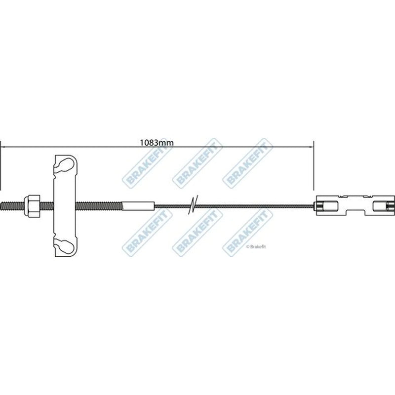 Apec Handbrake Cable Front BBC3181