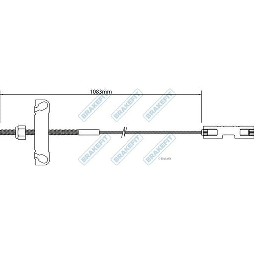 Apec Handbrake Cable Front BBC3181