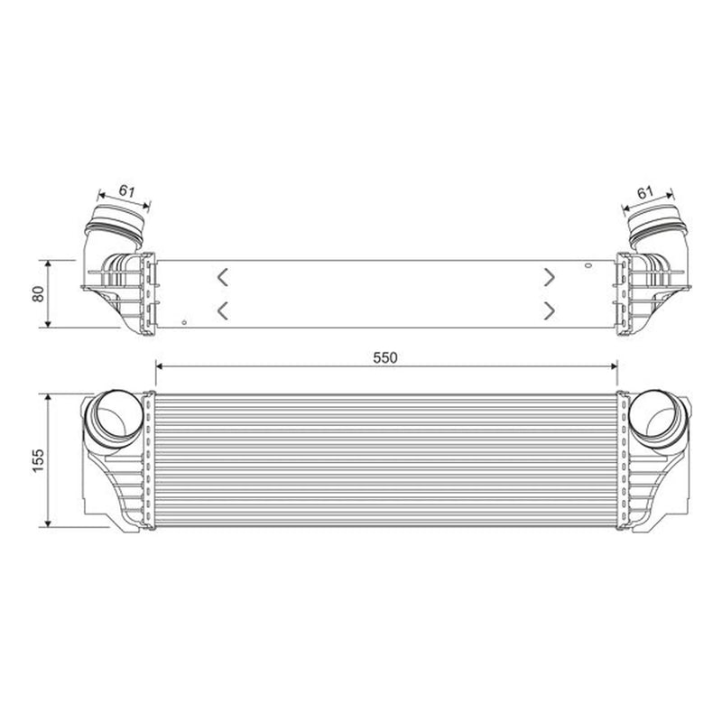 Valeo Intercooler (Charge Air Cooler) 818367