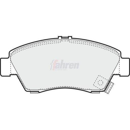 Fahren Front Brake Pad Set fits Honda Civic 1991-1996 1.6