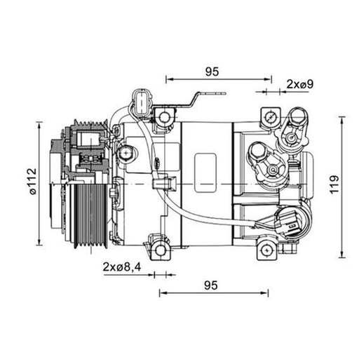 Mahle Air Conditioning Compressor ACP 1462 000P