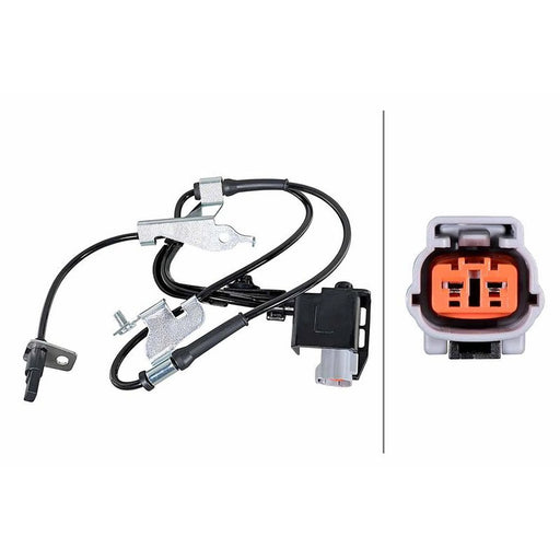 Hella ABS Wheel Speed Sensor Front 6PU 358 252-171