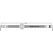Abtex Brake Hydraulic Hose Line Right ABH1261