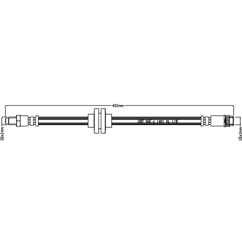 Abtex Brake Hydraulic Hose Line Right ABH1261