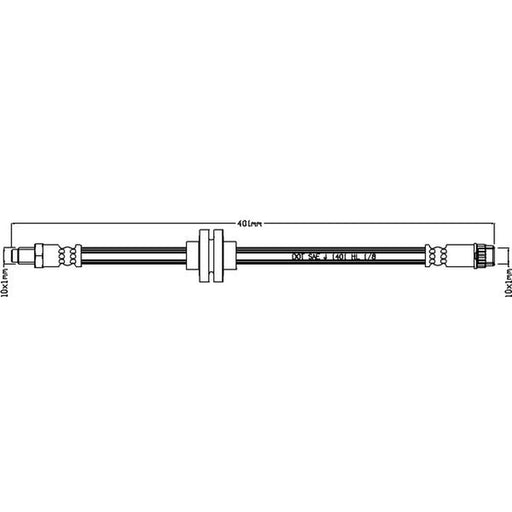 Abtex Brake Hydraulic Hose Line Right ABH1261