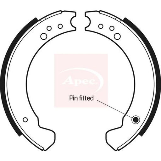 Apec Brake Shoe Set Axle Kit SHU267