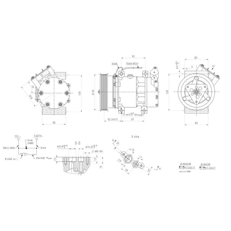 Hella Air Conditioning Compressor 8FK 366 200-561