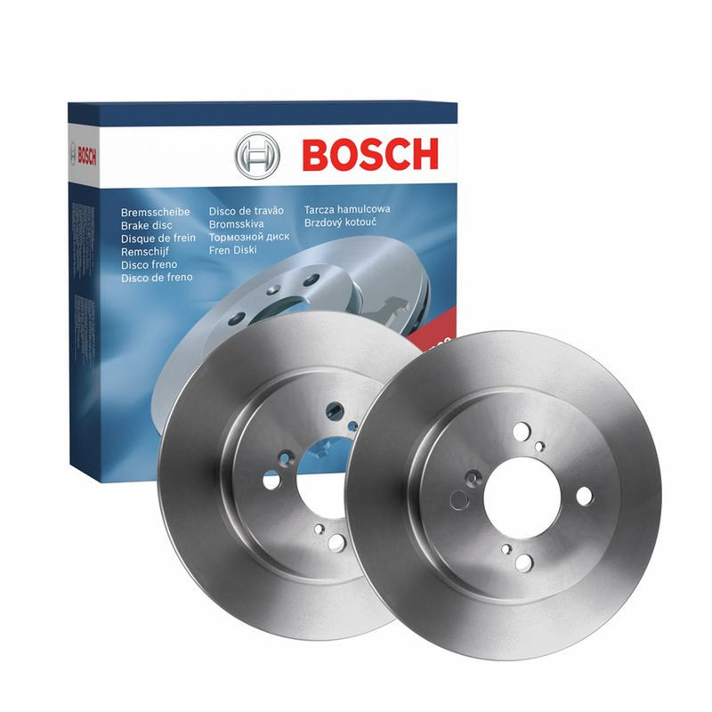 Bosch 2 x Solid Rear Brake Discs 0986479792-x2
