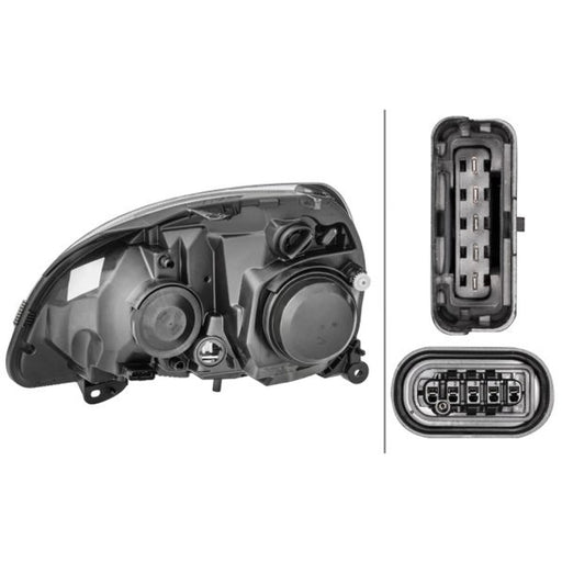Hella Headlight Headlamp D2S/H7 Right 1DL 008 461-781
