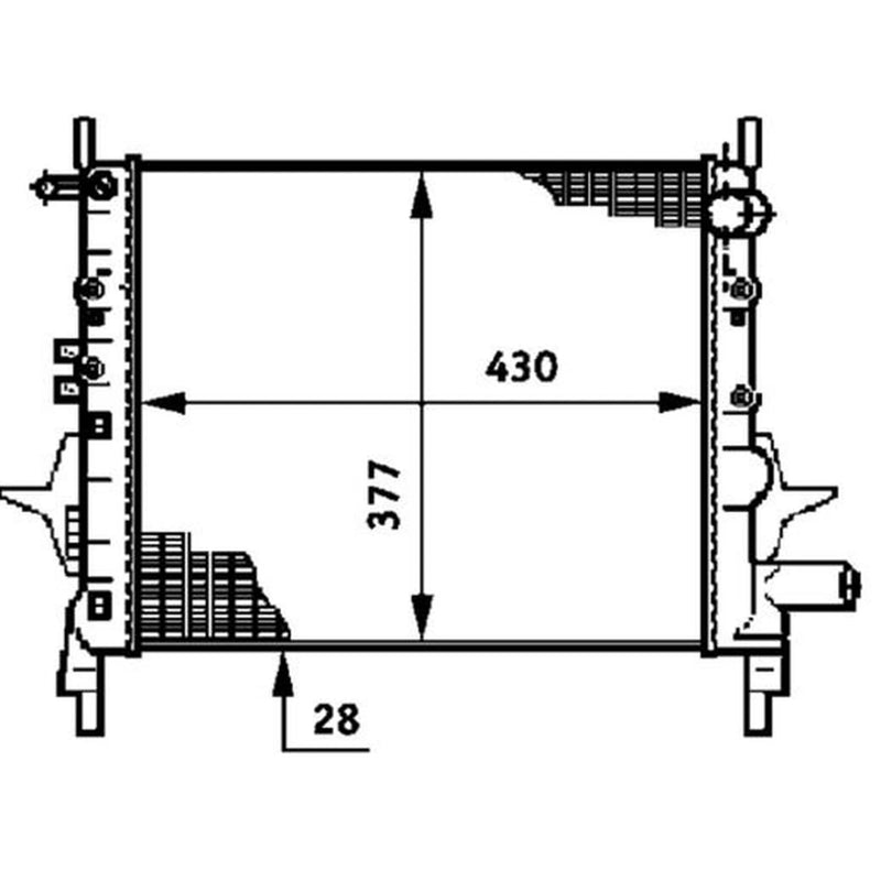 Mahle Engine Radiator CR 614 000P