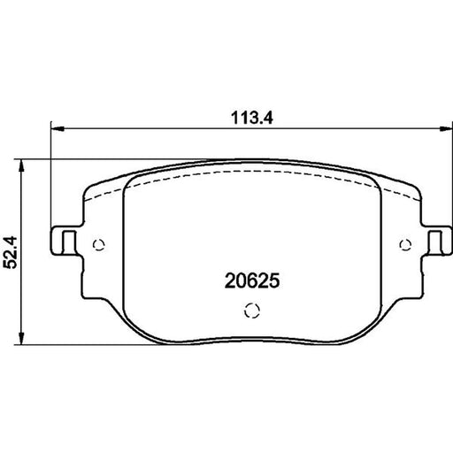 Mintex Rear Brake Pad Set MDB3518