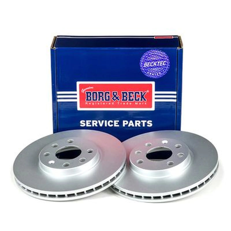 Borg & Beck 2 x Vented Front Brake Discs BBD4253-x2