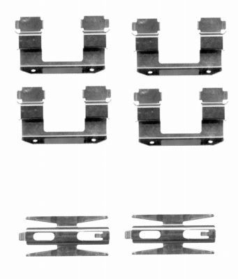 Textar Brake Pad Accessory Fitting Kit Front 82500300