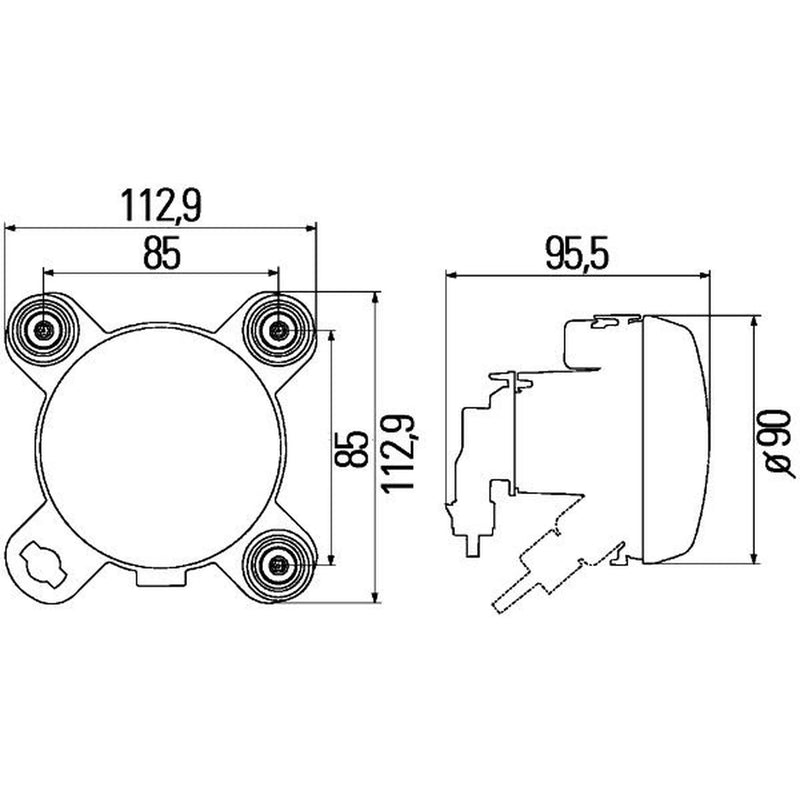 Hella Headlamp Ff-Fpo MG24 1K0 Right 1K0 247 043-021