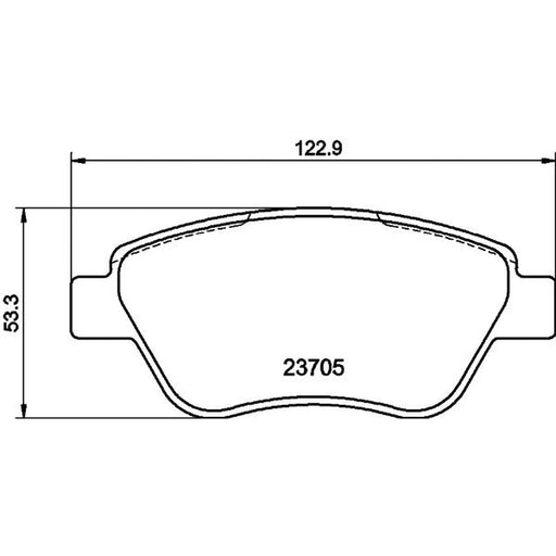 DON Brake Pad Set PCP1475