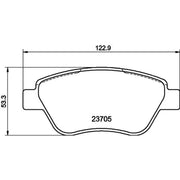 Mintex Front Brake Pad Set MDB2644
