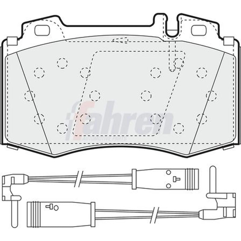 Fahren Front Brake Pad Set FBP3216
