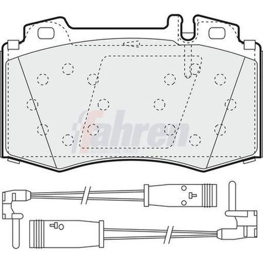 Fahren Front Brake Pad Set FBP3216