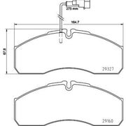 Mintex Front Brake Pad Set MDB3205