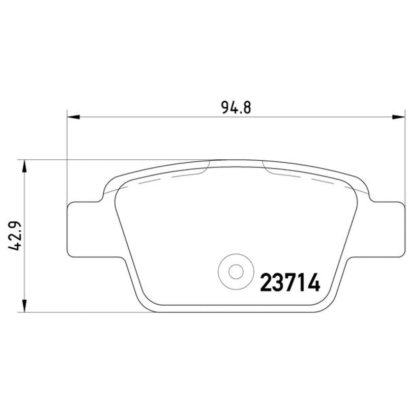 DON Rear Brake Pad Set PCP1213