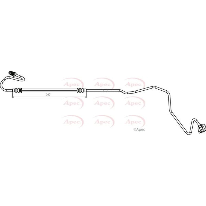 Apec Brake Hydraulic Hose Line outer HOS3883