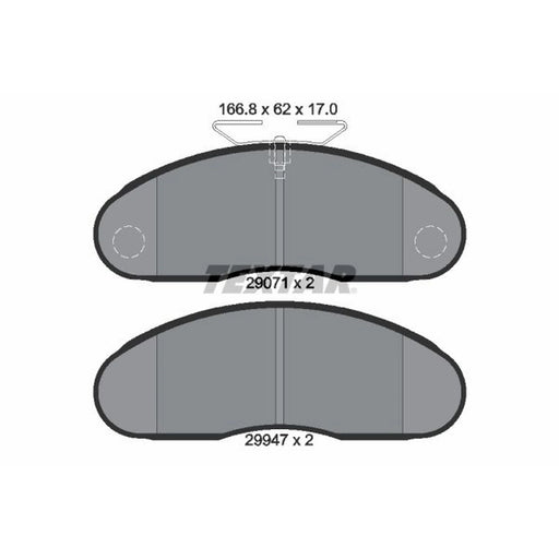 Textar Front Brake Pad Set 2907102