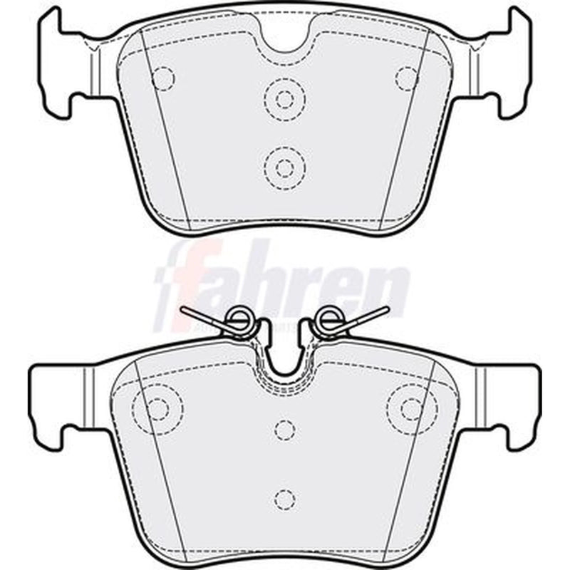 Fahren Front Vented & Rear Vented Brake Discs & Pads fits Jaguar Xe 2015 on 2.0