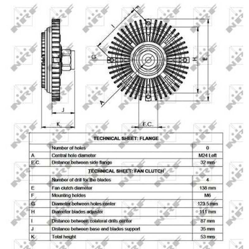 NRF Radiator Fan Clutch 49516