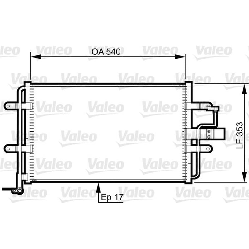 Valeo Air Conditioning Condenser 814357