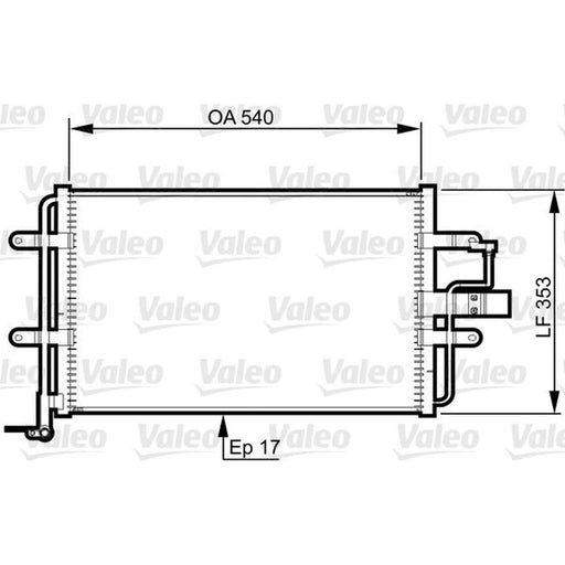 Valeo Air Conditioning Condenser 814357