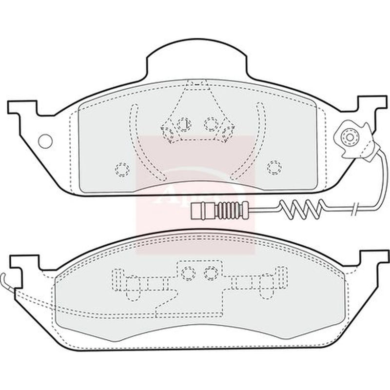 Apec Front Brake Pad Set PAD1102