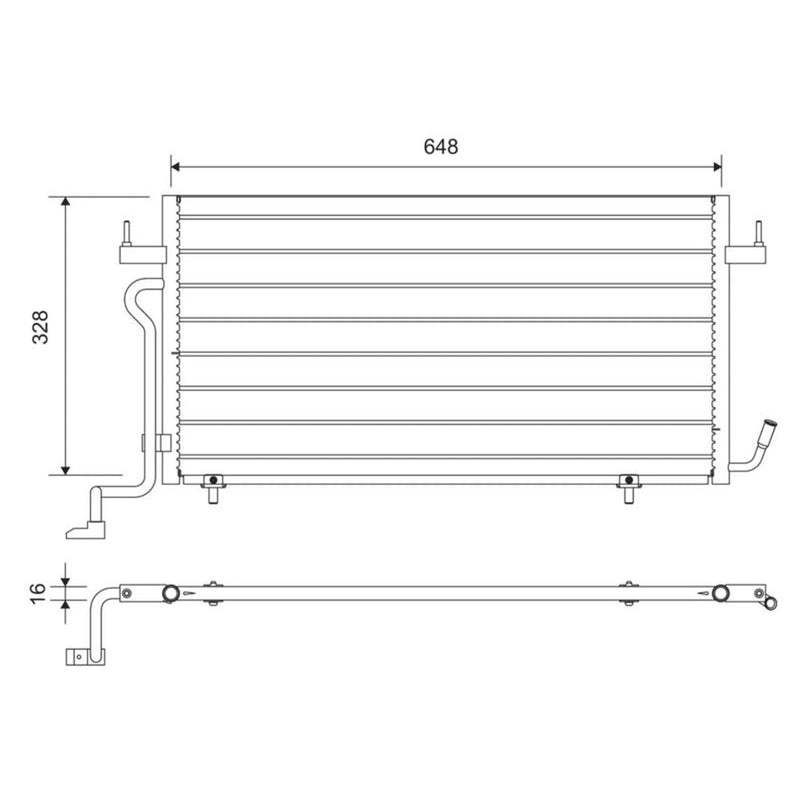 Valeo Air Conditioning Condenser 812715