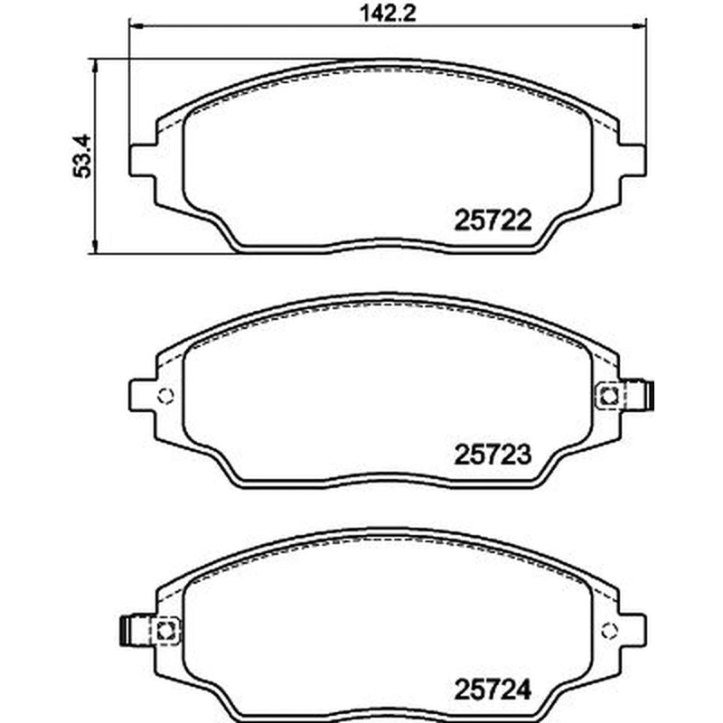 Mintex Front Brake Pad Set MDB3733