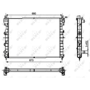 NRF Engine Radiator 53096