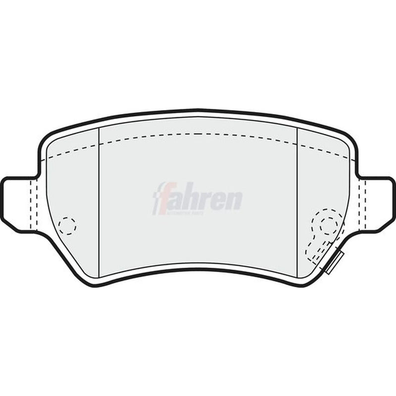 Fahren Rear Brake Pad Set fits Chevrolet Corsa 2000-2002 1.7