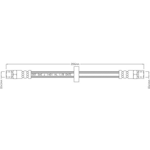 Juratek Brake Hydraulic Hose Line Right JBH1051