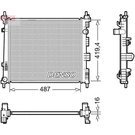 Denso Engine Radiator DRM46069