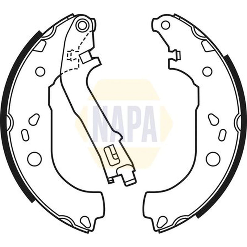 NAPA Brake Shoe Set Axle Kit NBS1058