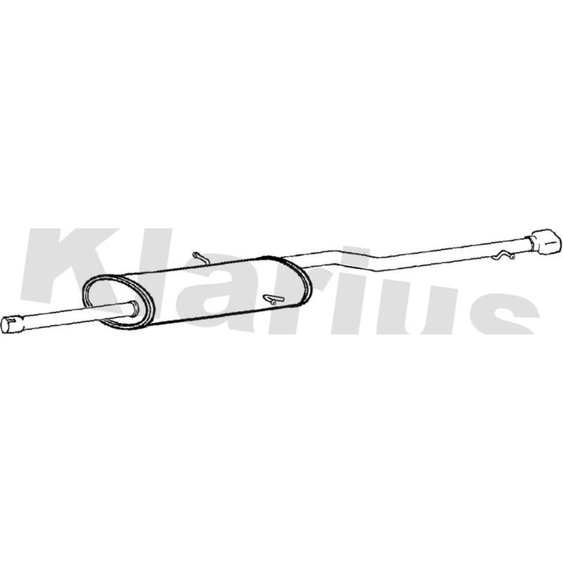 Klarius Box With Tail Pipe Rear MZ429M