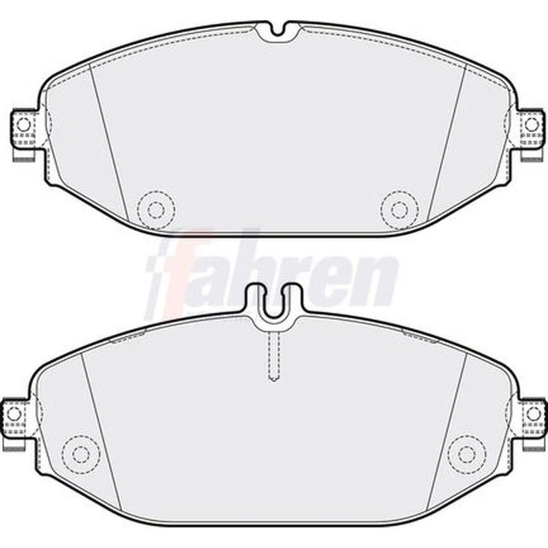Fahren Front Brake Pad Set fits Mercedes-Benz C-Class 2014-2023