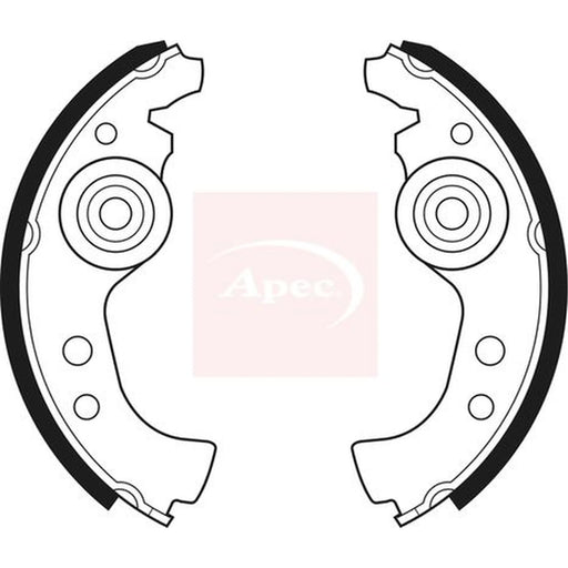 Apec Brake Shoe Set Axle Kit SHU45
